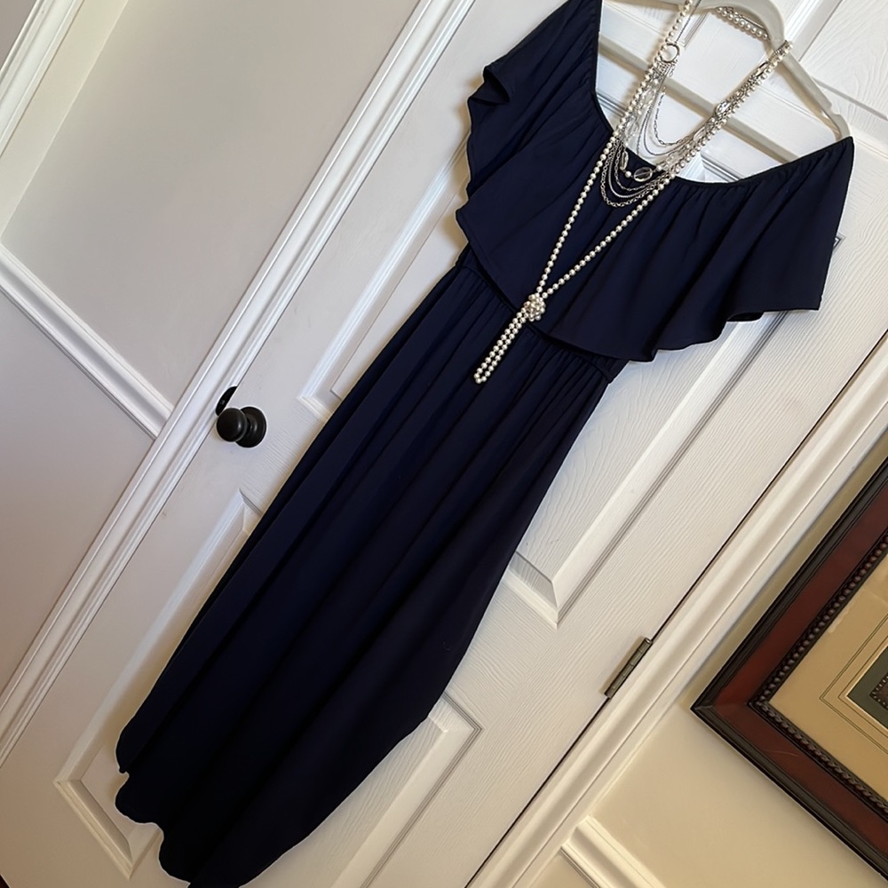 Off The Shoulder Ruffle Neck Maxi - Picture 3 of 3